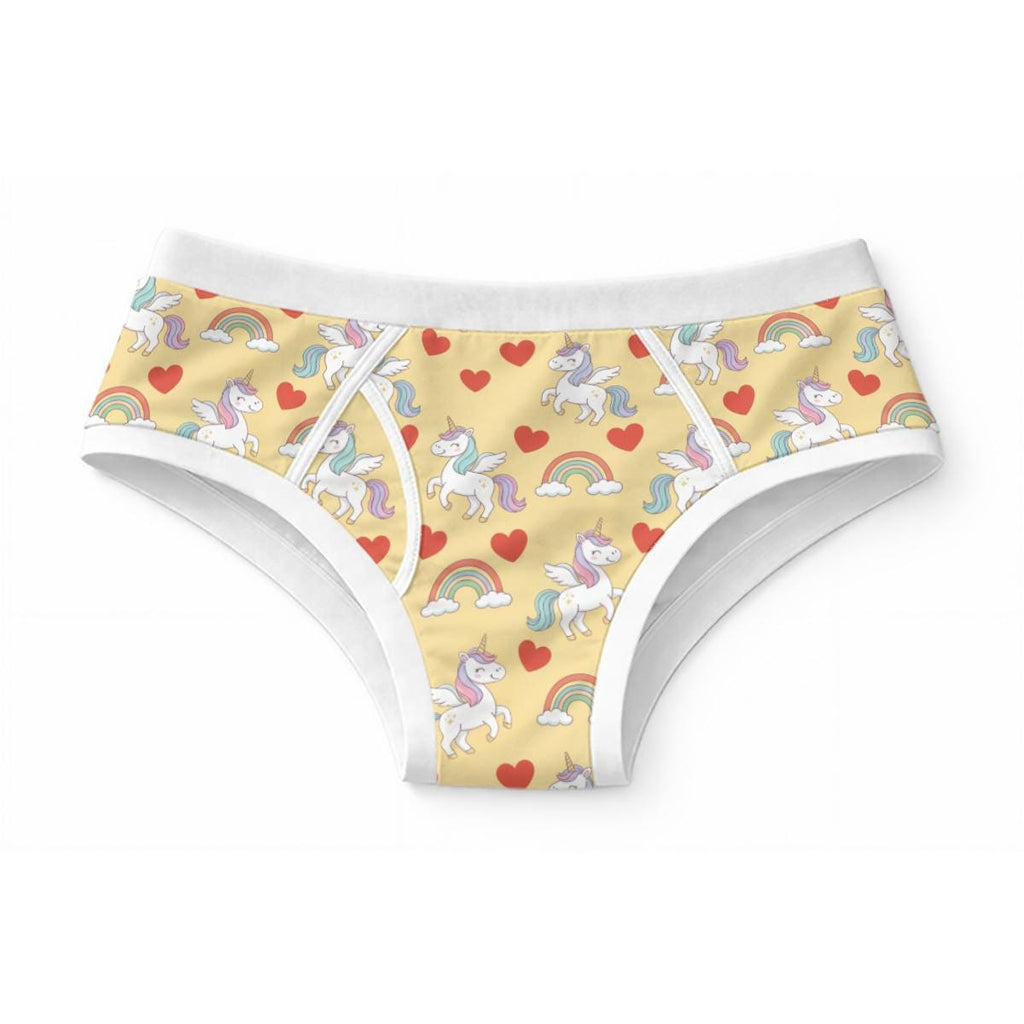 Adult Unicorn Briefs, 100% Cotton Underwear, Cute Kawaii Unicorn Briefs, ABDL Clothing, Adult Baby Underwear, Rainbow Unicorn, S-3XL