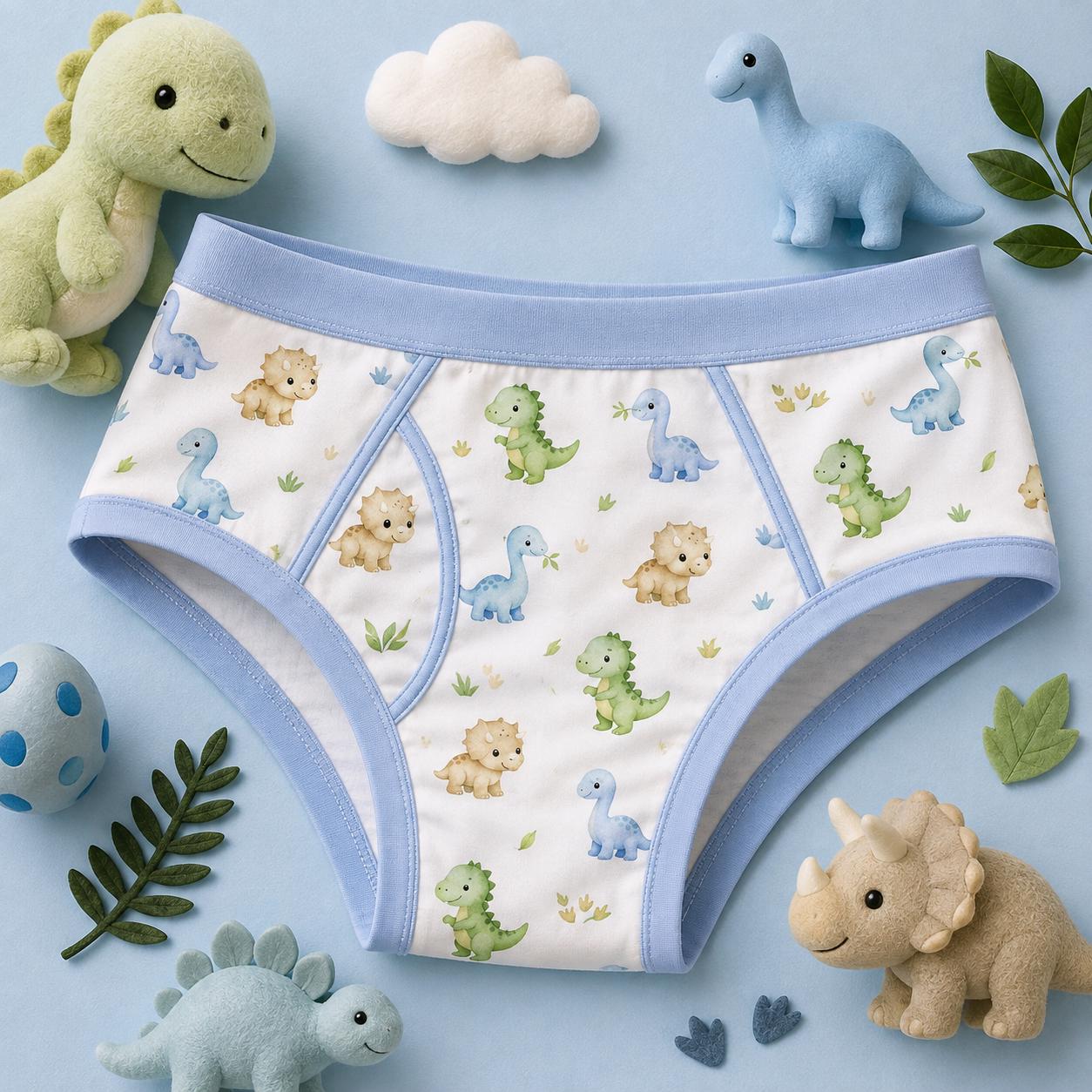 Adult Dinosaur Brief Underwear for Men, Cute Dino Print Underwear, ABDL Adult Brief, Kawaii Dinosaur Panties, Playful Novelty Men Underwear